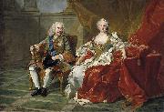 Retrato de Felipe V e Isabel Farnesio Jean Baptiste van Loo